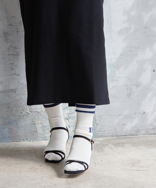 SLOBE IENA(スローブイエナ)の「SLOBEラインソックス◆(ソックス/靴下・レディース・ホワイト/ピンク/グリーン・FREE)」の7枚目の写真