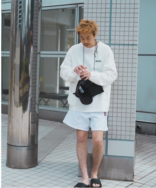 BEAVER（ビーバー）の「KAN/カン　別注 KAN SWEAT SHORTS　【YOKOZUNA SHORTS/ヨコヅナショーツ】（スウェットパンツ・メンズ・ネイビー/オフホワイト/オリーブ・MEDIUM/LARGE）」の15枚目の写真