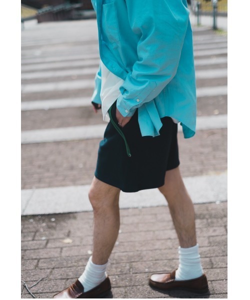 BEAVER（ビーバー）の「KAN/カン　別注 KAN SWEAT SHORTS　【YOKOZUNA SHORTS/ヨコヅナショーツ】（スウェットパンツ・メンズ・ネイビー/オフホワイト/オリーブ・MEDIUM/LARGE）」の20枚目の写真
