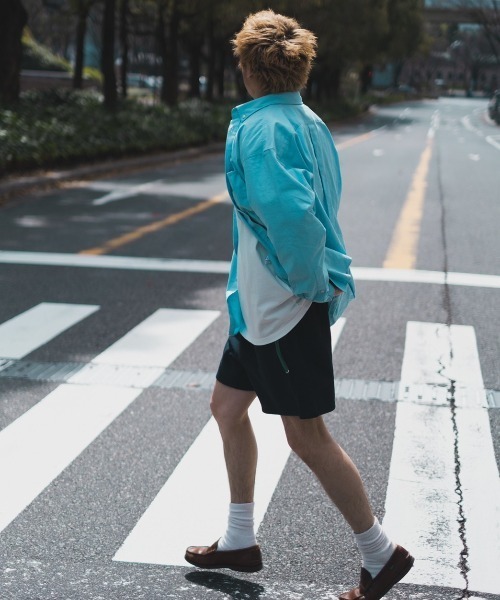 BEAVER（ビーバー）の「KAN/カン　別注 KAN SWEAT SHORTS　【YOKOZUNA SHORTS/ヨコヅナショーツ】（スウェットパンツ・メンズ・ネイビー/オフホワイト/オリーブ・MEDIUM/LARGE）」の21枚目の写真