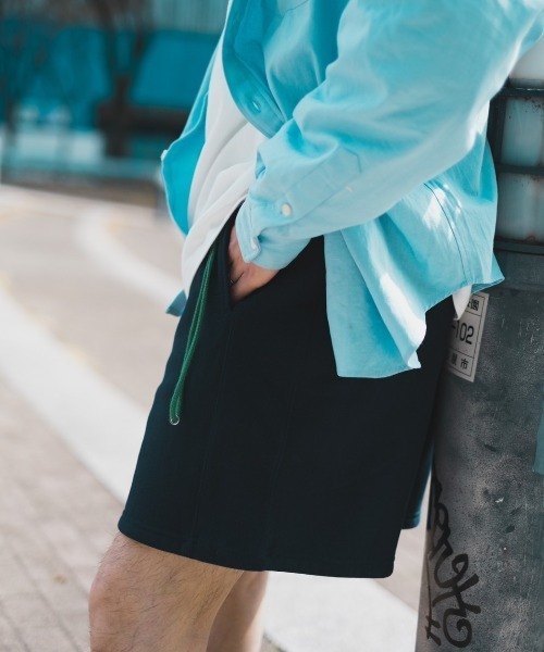 BEAVER（ビーバー）の「KAN/カン　別注 KAN SWEAT SHORTS　【YOKOZUNA SHORTS/ヨコヅナショーツ】（スウェットパンツ・メンズ・ネイビー/オフホワイト/オリーブ・MEDIUM/LARGE）」の17枚目の写真