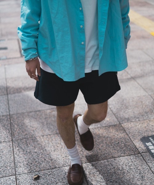 BEAVER（ビーバー）の「KAN/カン　別注 KAN SWEAT SHORTS　【YOKOZUNA SHORTS/ヨコヅナショーツ】（スウェットパンツ・メンズ・ネイビー/オフホワイト/オリーブ・MEDIUM/LARGE）」の19枚目の写真