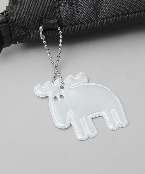 moz（モズ）の「リフレクトチャーム付き メランジコンビ素材 サコッシュバッグ（ショルダーバッグ・レディース・ブラック・FREE）」の16枚目の写真