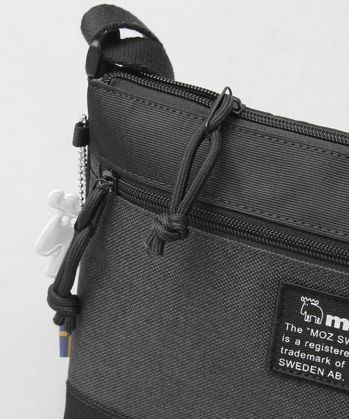 moz（モズ）の「リフレクトチャーム付き メランジコンビ素材 サコッシュバッグ（ショルダーバッグ・レディース・ブラック・FREE）」の17枚目の写真