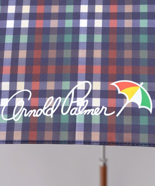 Arnold Palmer（アーノルドパーマー）の「パーマーチェック 晴雨兼用 シェア 長傘（長傘・レディース・ベージュ系その他/ブルー系その他・F）」の11枚目の写真