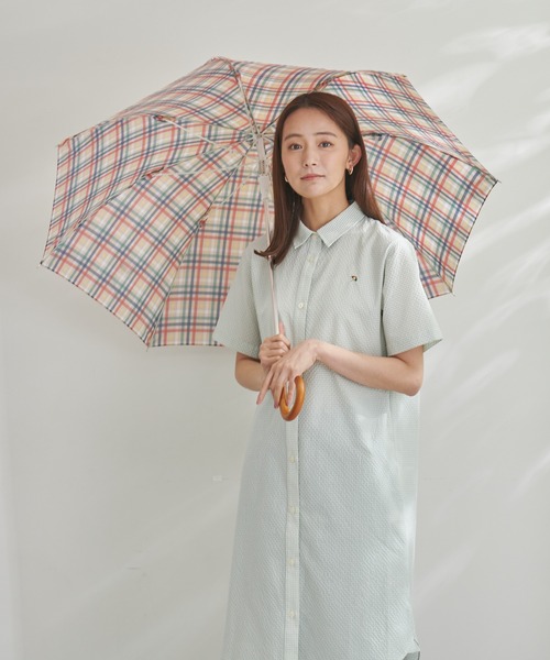 Arnold Palmer（アーノルドパーマー）の「パーマーチェック 晴雨兼用 シェア 長傘（長傘・レディース・ベージュ系その他/ブルー系その他・F）」の10枚目の写真