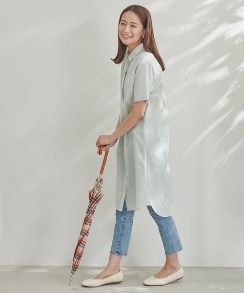 Arnold Palmer（アーノルドパーマー）の「パーマーチェック 晴雨兼用 シェア 長傘（長傘・レディース・ベージュ系その他/ブルー系その他・F）」の7枚目の写真