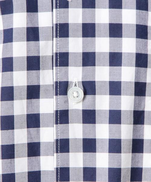 BEAUTY&YOUTH UNITED ARROWS（ビューティーアンドユースユナイテッドアローズ）の「BY ブロード/ギンガムチェックシャツ◆（シャツ/ブラウス・メンズ・ブラック/ネイビー・SMALL/X-LARGE/MEDIUM/LARGE/X-SMALL）」の5枚目の写真