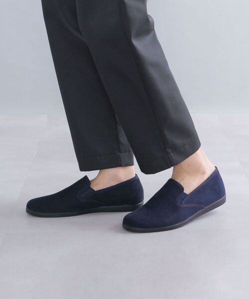 FRANCESCO（フランチェスコ）の「*【SHIPS別注】FRANCESCO: フェイクスエード スリッポン（スリッポン・メンズ・ブラック/ベージュ/ネイビー・40/41/42/43）」の3枚目の写真