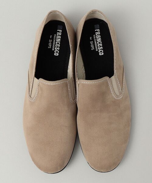 FRANCESCO（フランチェスコ）の「*【SHIPS別注】FRANCESCO: フェイクスエード スリッポン（スリッポン・メンズ・ブラック/ベージュ/ネイビー・40/41/42/43）」の13枚目の写真