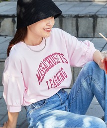 CIAOPANIC TYPY | USAコットンカレッジプリントボリュームスリーブTee(Tシャツ/カットソー)