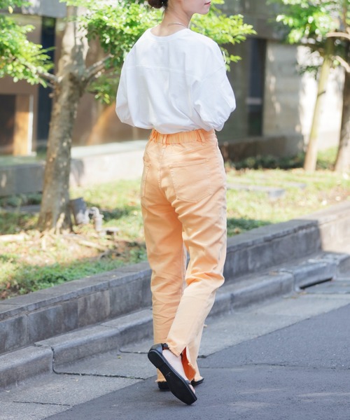 CIAOPANIC TYPY(チャオパニックティピー)の「【ZOZOTOWN限定】USAコットンカレッジプリントボリュームスリーブTee(Tシャツ/カットソー・レディース・チャコールグレー/ピンク/ホワイト/ベージュ/グリーン・ONE SIZE)」の16枚目の写真