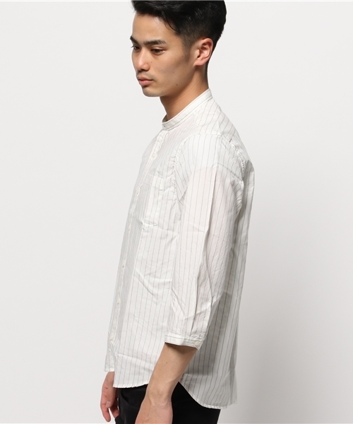 WEGO(ウィゴー)の「WEGO/バンドカラー7分袖シャツ(シャツ/ブラウス・メンズ・ホワイト/ホワイト系その他・MEDIUM/LARGE)」の8枚目の写真