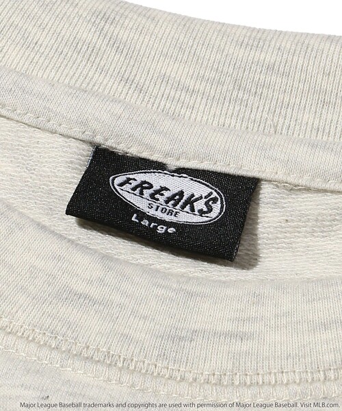 FREAK'S STORE（フリークスストア）の「WEB限定 MLB/メジャーリーグベースボール 別注 ビッグシルエット 半袖スウェット/プルオーバー/Yankees（Tシャツ/カットソー・メンズ・ブラック/ネイビー/グレー・SMALL/MEDIUM/LARGE）」の15枚目の写真