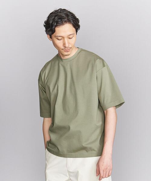 BEAUTY&YOUTH UNITED ARROWS(ビューティーアンドユースユナイテッドアローズ)の「スーパークール ワイドテーパード クルーネック カットソー(Tシャツ/カットソー・メンズ・ホワイト/オリーブ/ダークグレー/ロイヤルブルー/その他1・S/M/L/XL)」の12枚目の写真