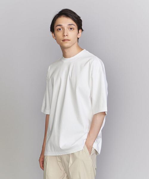 BEAUTY&YOUTH UNITED ARROWS(ビューティーアンドユースユナイテッドアローズ)の「スーパークール ワイドテーパード クルーネック カットソー(Tシャツ/カットソー・メンズ・ホワイト/オリーブ/ダークグレー/ロイヤルブルー/その他1・S/M/L/XL)」の13枚目の写真
