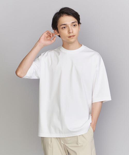 BEAUTY&YOUTH UNITED ARROWS(ビューティーアンドユースユナイテッドアローズ)の「スーパークール ワイドテーパード クルーネック カットソー(Tシャツ/カットソー・メンズ・ホワイト/オリーブ/ダークグレー/ロイヤルブルー/その他1・S/M/L/XL)」の14枚目の写真