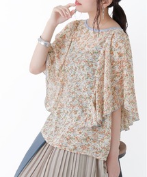osharewalker | 『花柄プリントラッフルフリルブラウス』(シャツ/ブラウス)