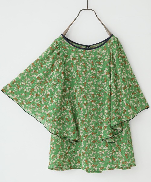 osharewalker（オシャレウォーカー）の「【廃盤】『花柄プリントラッフルフリルブラウス』（シャツ/ブラウス・レディース・ブラック/グリーン/アイボリー・1/2）」の18枚目の写真