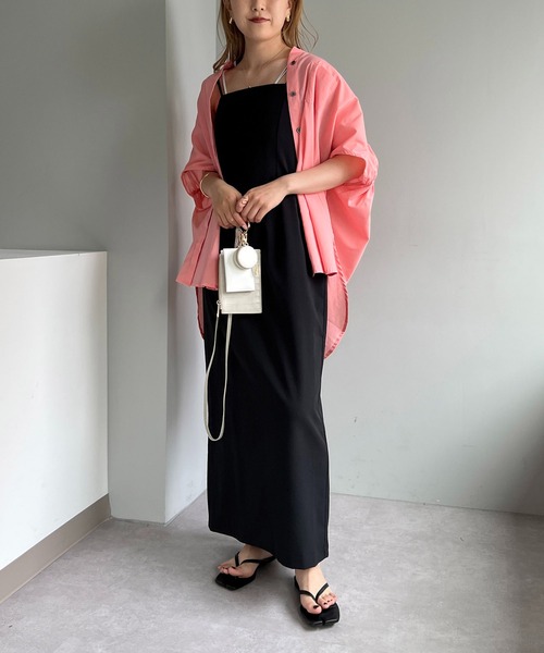 CAPRICIEUX LE'MAGE(カプリシューレマージュ)の「ヨークギャザーフレンチシャツ(シャツ/ブラウス・レディース・ホワイト/ピンク/オレンジ/グリーン・FREE)」の12枚目の写真