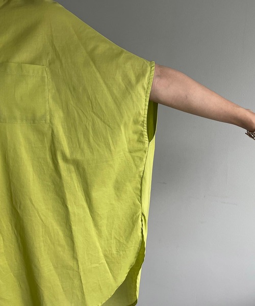 CAPRICIEUX LE'MAGE(カプリシューレマージュ)の「ヨークギャザーフレンチシャツ(シャツ/ブラウス・レディース・ホワイト/ピンク/オレンジ/グリーン・FREE)」の10枚目の写真