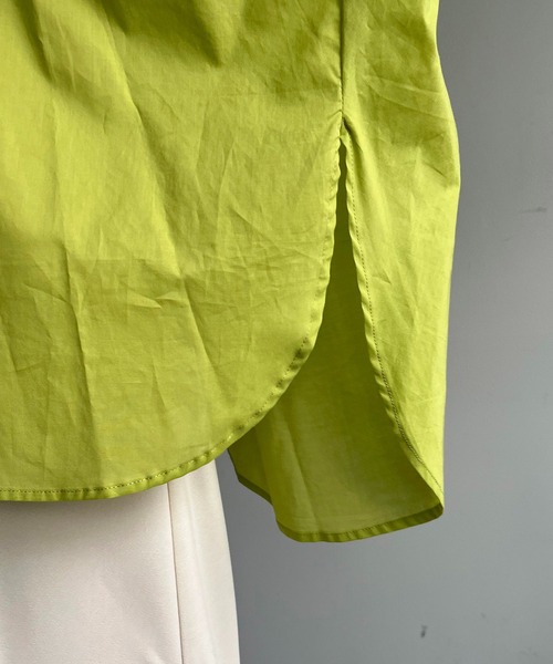 CAPRICIEUX LE'MAGE(カプリシューレマージュ)の「ヨークギャザーフレンチシャツ(シャツ/ブラウス・レディース・ホワイト/ピンク/オレンジ/グリーン・FREE)」の21枚目の写真