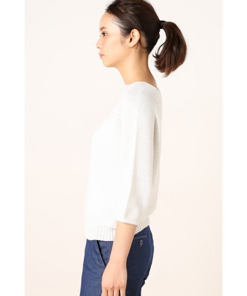 La TOTALITE（ラトータリテ）の「ラメガータープルオーバー。（ニット/セーター・レディース・ホワイト/グリーン/パープル・FREE）」の5枚目の写真