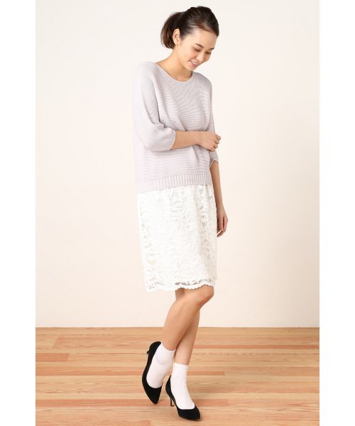 La TOTALITE（ラトータリテ）の「ラメガータープルオーバー。（ニット/セーター・レディース・ホワイト/グリーン/パープル・FREE）」の10枚目の写真