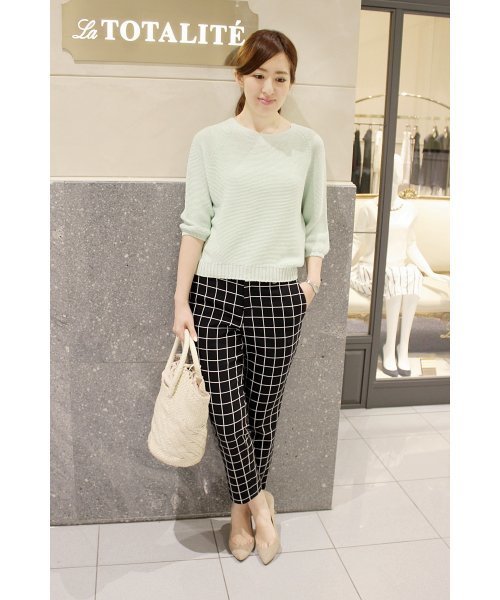 La TOTALITE（ラトータリテ）の「ラメガータープルオーバー。（ニット/セーター・レディース・ホワイト/グリーン/パープル・FREE）」の12枚目の写真