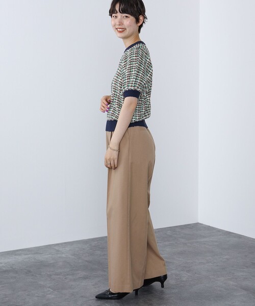 BEAMS HEART（ビームスハート）の「BEAMS HEART / カラフルチェックニット（ニット/セーター・レディース・ネイビー/オレンジ/グリーン・ONESIZE）」の19枚目の写真