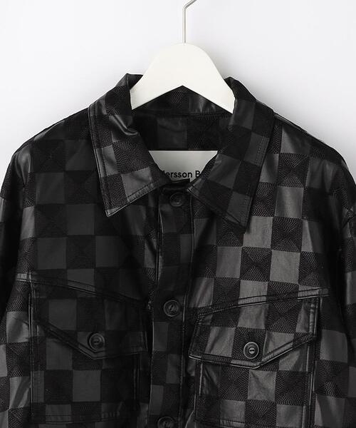 ANDERSSON BELL(アンダースンベル)の「<Andersson Bell> FAUX LTR CHECK TRK JACKET/ジャケット(その他アウター・メンズ・ブラック・M)」の8枚目の写真