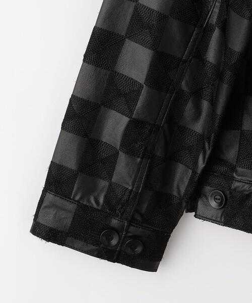 ANDERSSON BELL(アンダースンベル)の「<Andersson Bell> FAUX LTR CHECK TRK JACKET/ジャケット(その他アウター・メンズ・ブラック・M)」の2枚目の写真