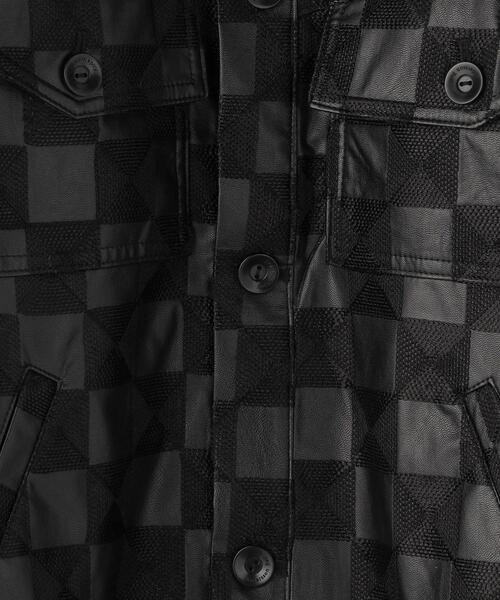 ANDERSSON BELL(アンダースンベル)の「<Andersson Bell> FAUX LTR CHECK TRK JACKET/ジャケット(その他アウター・メンズ・ブラック・M)」の4枚目の写真