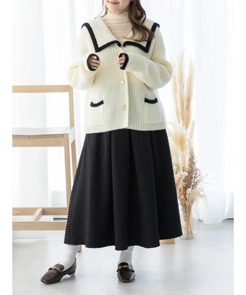 SLURR（スラ―）の「ジャケット風カーディガン（カーディガン/ボレロ・レディース・ベージュ/アイボリー・FREE）」の16枚目の写真