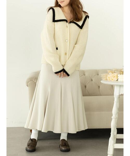 SLURR（スラ―）の「ジャケット風カーディガン（カーディガン/ボレロ・レディース・ベージュ/アイボリー・FREE）」の20枚目の写真