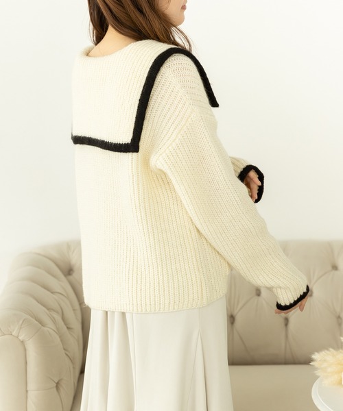 SLURR（スラ―）の「ジャケット風カーディガン（カーディガン/ボレロ・レディース・ベージュ/アイボリー・FREE）」の4枚目の写真