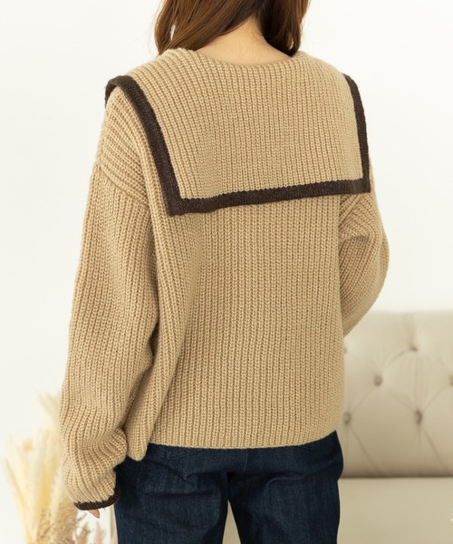 SLURR（スラ―）の「ジャケット風カーディガン（カーディガン/ボレロ・レディース・ベージュ/アイボリー・FREE）」の8枚目の写真