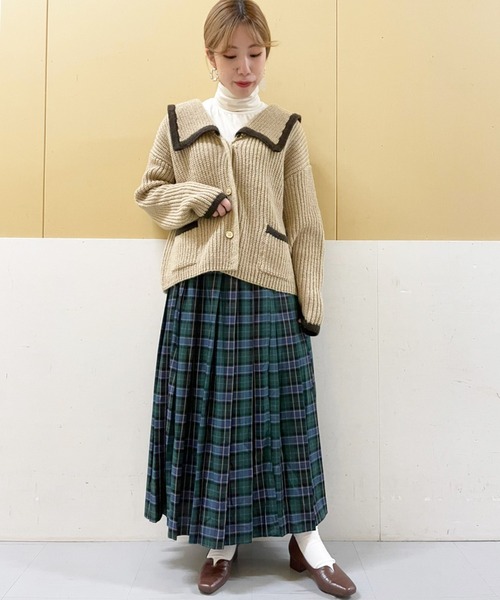 SLURR（スラ―）の「ジャケット風カーディガン（カーディガン/ボレロ・レディース・ベージュ/アイボリー・FREE）」の10枚目の写真