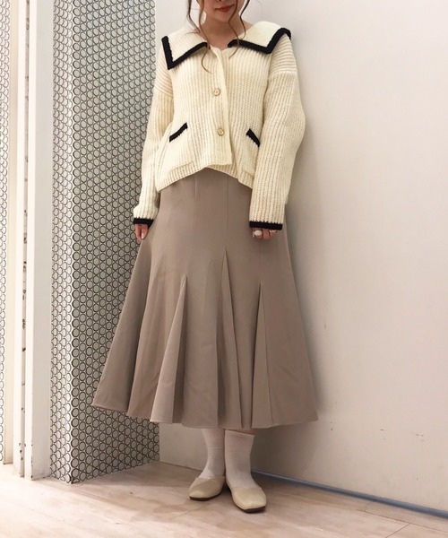 SLURR（スラ―）の「ジャケット風カーディガン（カーディガン/ボレロ・レディース・ベージュ/アイボリー・FREE）」の11枚目の写真