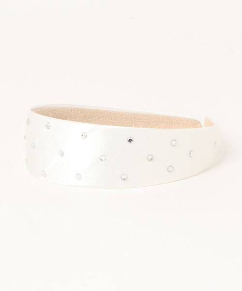 FURFUR(ファーファー)の「サテンビジューカチューシャ(カチューシャ・レディース・ホワイト/ブラック/ライトブルー/ピンク・FREE)」の12枚目の写真