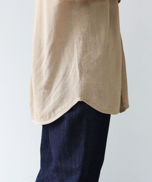 HER CLOSET(ハークローゼット)の「【shemoshelly】シアーシャツニット(ニット/セーター・レディース・ブラウン/ベージュ/ブラック/グリーン・M)」の19枚目の写真