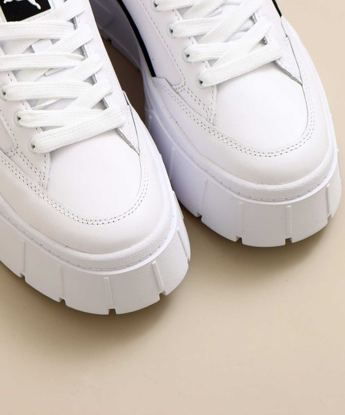 PUMA（プーマ）の「PUMA MAYZE STACK WNS / プーマ メイズ スタック ウィメンズ（スニーカー・レディース・ホワイト系その他/ホワイト系その他2/ホワイト・23.5cm/24.5cm/23.0cm/24.0cm/25.0cm/25.5cm/26.0cm/22.5cm）」の6枚目の写真