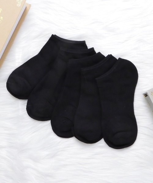 Lace Ladies（レースレディース）の「【5足組】丈が選べるリブソックスセット（ソックス/靴下・レディース・ブラック系3/ホワイト系2/ブラック系1/グレー系1/ホワイト系3/ブラック系2/グレー系2/グレー系3/ホワイト系1・FREE）」の6枚目の写真