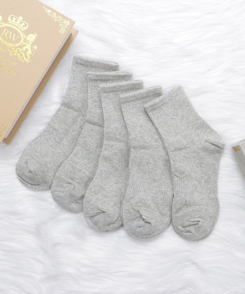 Lace Ladies（レースレディース）の「【5足組】丈が選べるリブソックスセット（ソックス/靴下・レディース・ブラック系3/ホワイト系2/ブラック系1/グレー系1/ホワイト系3/ブラック系2/グレー系2/グレー系3/ホワイト系1・FREE）」の8枚目の写真