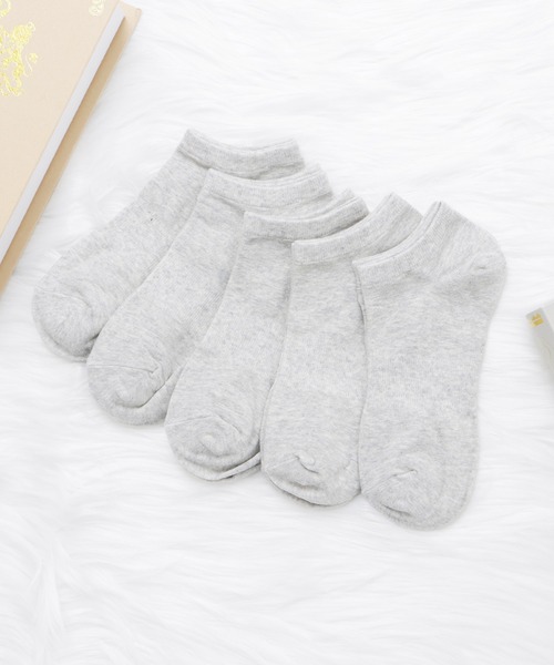 Lace Ladies（レースレディース）の「【5足組】丈が選べるリブソックスセット（ソックス/靴下・レディース・ブラック系3/ホワイト系2/ブラック系1/グレー系1/ホワイト系3/ブラック系2/グレー系2/グレー系3/ホワイト系1・FREE）」の9枚目の写真