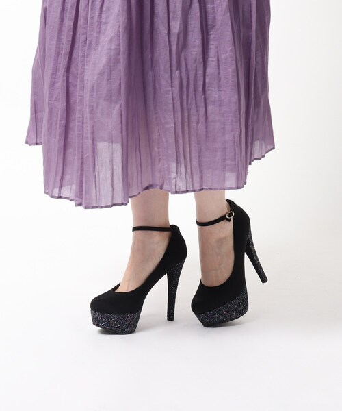 ESPERANZA(エスペランサ)の「【日本製】ロングセラー14cmヒール2WAYグリッター厚底パンプス(パンプス・レディース・ブラック系2/ピンク系7/ベージュ系2・22.5cm/23.5cm/24.5cm/23.0cm/24.0cm/25.0cm/21.5cm/22.0cm)」の21枚目の写真