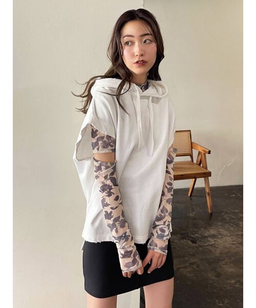 EMODA（エモダ）の「ハイウエストダブルボタンスカート（スカート・レディース・ブラック/ピンク/ベージュ・MEDIUM/SMALL）」の7枚目の写真