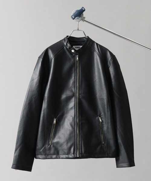 BENDER TOKYO(ベンダートウキョウ)の「【BENDER TOKYO】シンセティックレザー シングル ライダースジャケット(ライダースジャケット・メンズ・ブラック/ネイビー/ワイン・M/L/XL)」の15枚目の写真