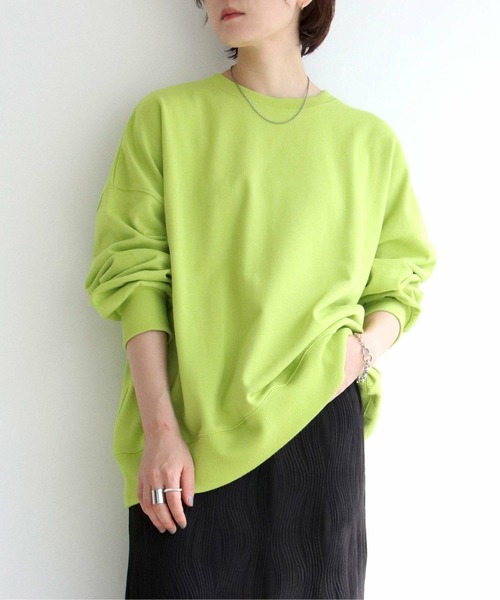 notch.（ノッチ）の「カラースウェット（スウェット・レディース・エメラルド/パープル/ブラック/グリーン/オレンジ/ピンク・M）」の3枚目の写真