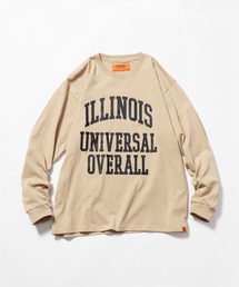 UNIVERSAL OVERALL/ユニバーサルオーバーオール ILLINOIS PRINT L/S ロンT